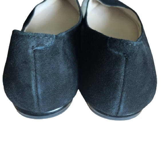 Nine West Speakup Almond Toe Flats Black Suede Size 7.5 EUC - Picture 7 of 9